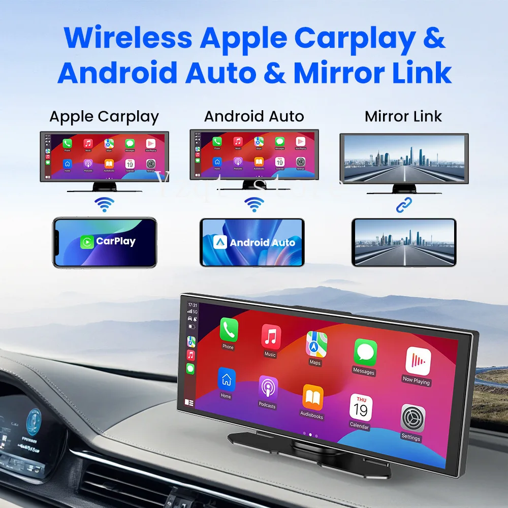 The new 11.26-inch CarPlay dashcam features a 4K front reversing camera and a portable INCell display