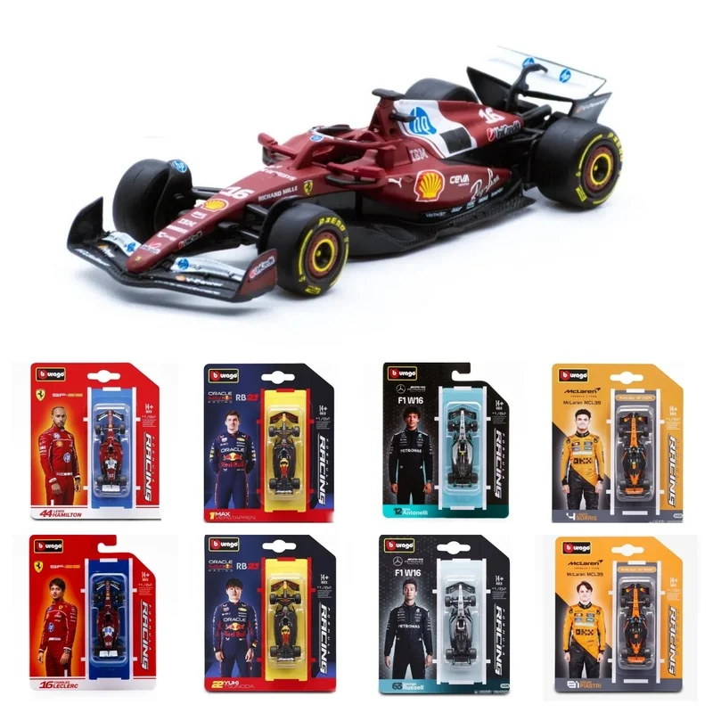 جديد Bburago 1:64 2025 F1 نموذج سيارة الأسترالية GP MCL39 W16 Bahrain GP RB21 SF-25 أنطونلي هاميلتون سبيكة دييكاست سيارة دمى هدايا #2
