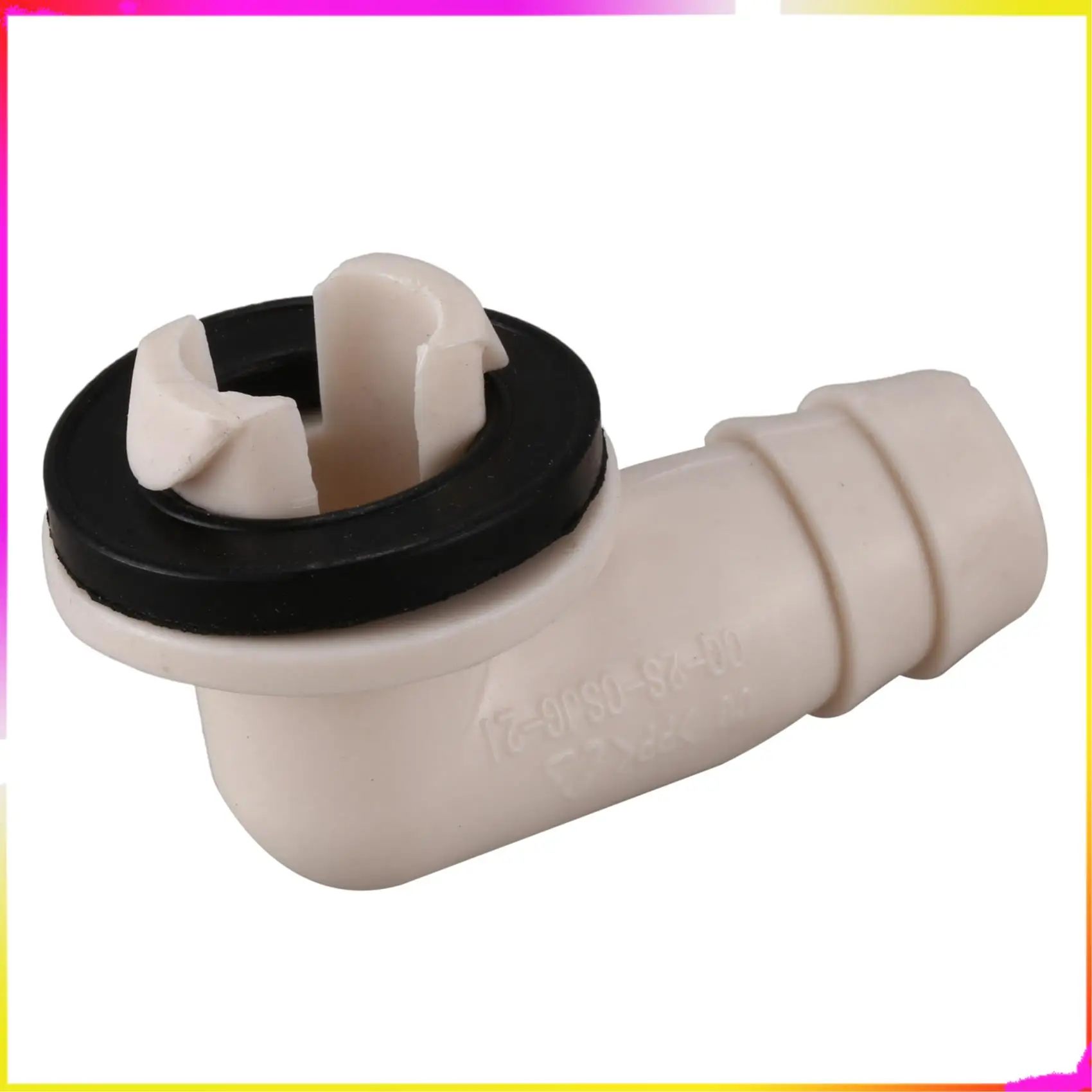 

M04K 8X Air Conditioner Ac Drain Hose Connector Elbow With Rubber Ring For Mini-Split Units And Window Ac Unit 3/5 Inch(15Mm)