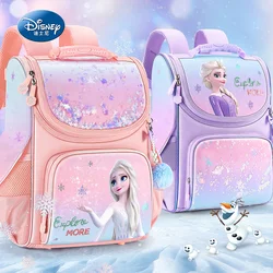 Oryginalny plecak Disney Frozen Elsa Anna Królowa Śniegu Śliczne plecaki dla dzieci Tornister Oddychający plecak dla dziewczynek prezent Wysoka jakość