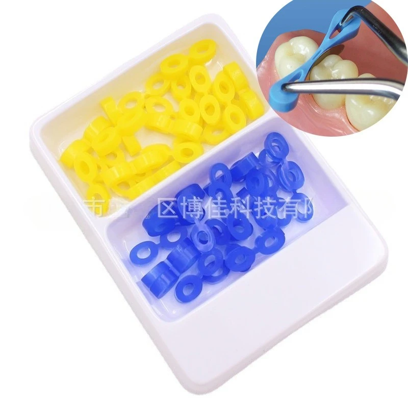 Lab Gap Wedge, Tooth Wedge, Rubber Wedge 1.808 Tooth Gap 40 Pieces in A Box s