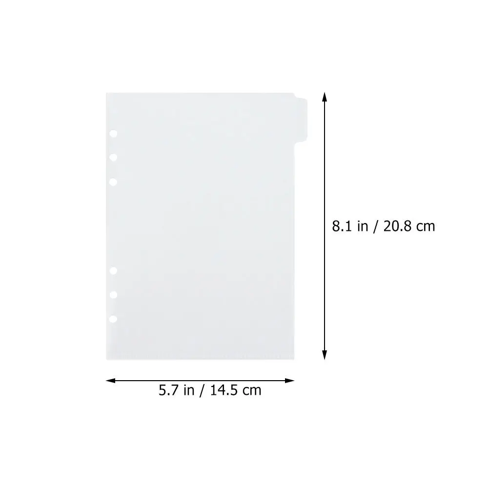 Budget Binder Insert PP Material Pre-Drilled Holes for Budget Book Organizer Portable Reusable Loose Leaf Pocket Daily Use view 4