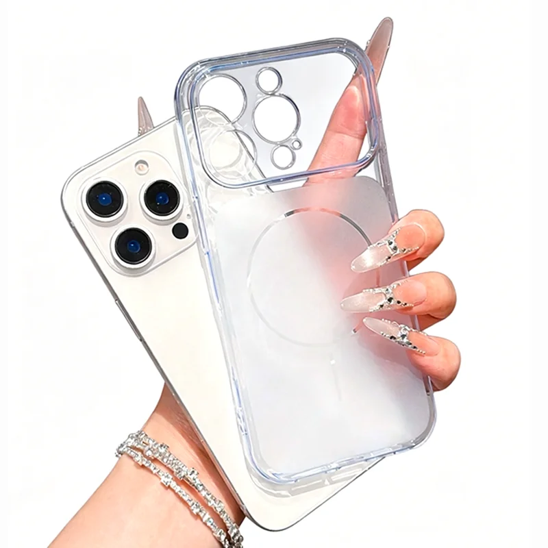 

17promax Shockproof Matte TPU for MagSafe Magnetic Case For iPhone Air 17 Pro Max 16 15 14 13 12 Protective Cover hoesje coque