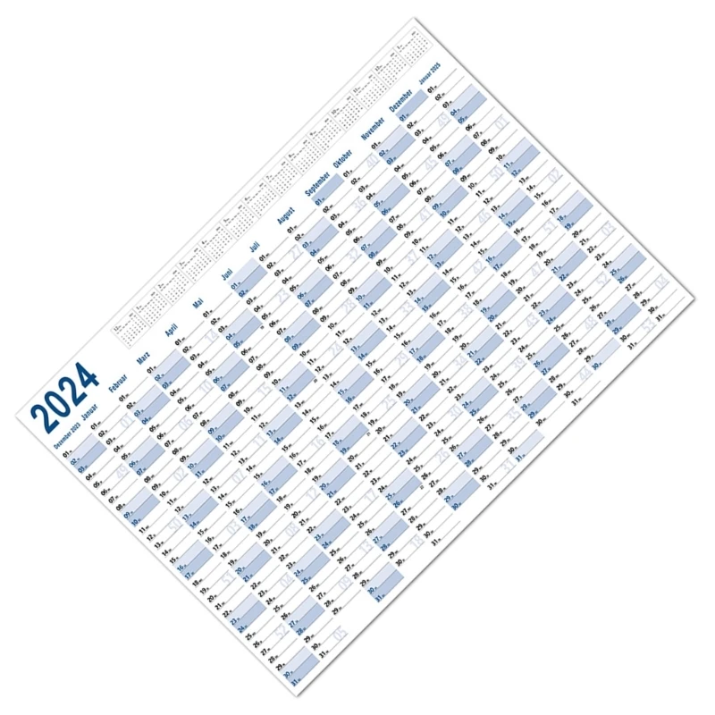 K1AA 2024 年間プランナー カレンダー 2024 通年プランナー カレンダー 2023 年 1 月から 2025 年 12 月まで、74x52cm ホームオーガナイザー プランナー
