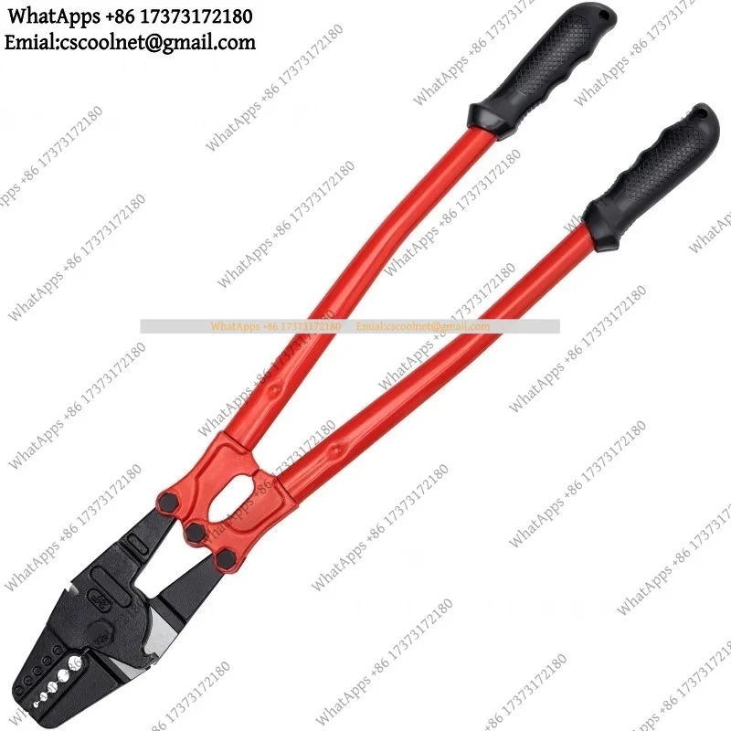 24/30 Inch Wire Rope Swager Crimper Tool Insulated Handle Aluminum Copper Cable Fishing Sleeves Cutter Pliers