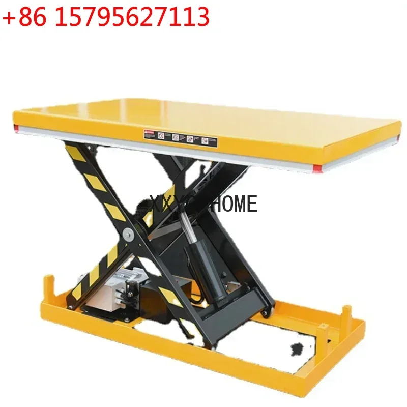 

Платформа-тележка с электрогидравлическим подъемником ножничного типа, портативный подъемник