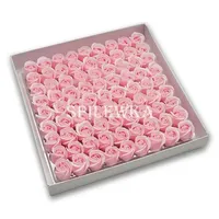 81pcs Three-Layer No Flower Base  Rose Flowers Heads Decor gift Box Essential Wedding Bouquet Valentine'S Day Artificial Flower