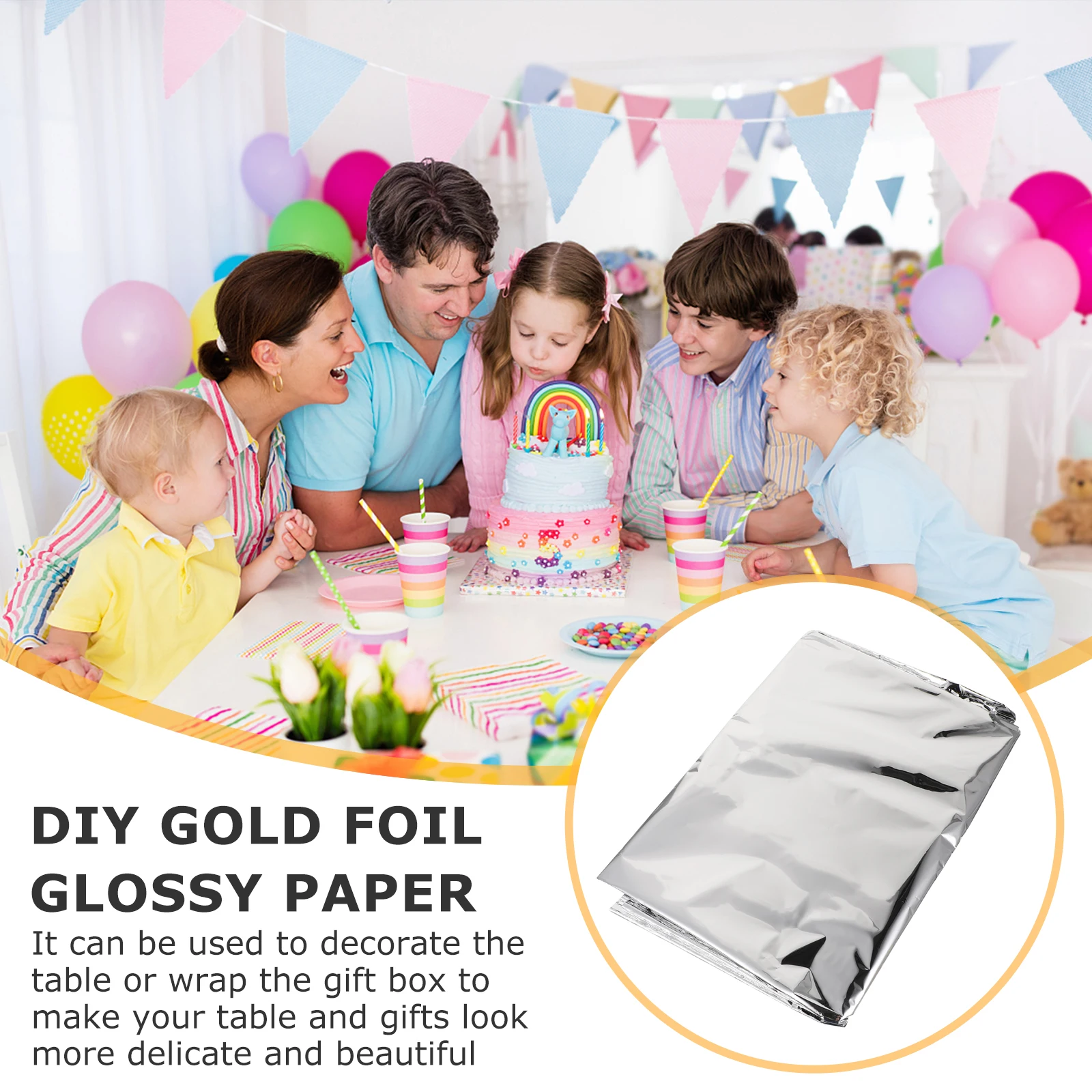 

2Pcs Gold Foil Tablecloth Waterproof Glitter Surface Design for Home Party Decor Birthday Tablecloth Wrapping Paper