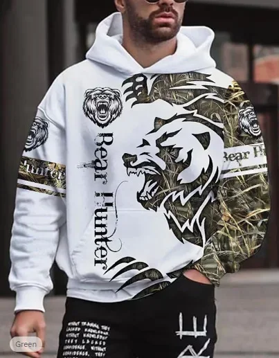 

3D Printed Street Trend Domineering Tiger Loose Hoodie Men's and Women's Fashion Pullover Casual Hip Hop Hoodie Long Sleeve
