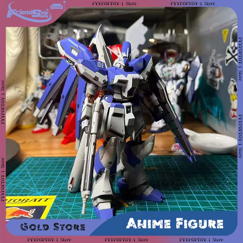 HGUC 1/144 Rx-93-Nu2 Hi-Nu GPB Verion Modelo de montagem colecionável Anime Kits de robô de plástico Figuras Brinquedos Decoração de mesa Presentes