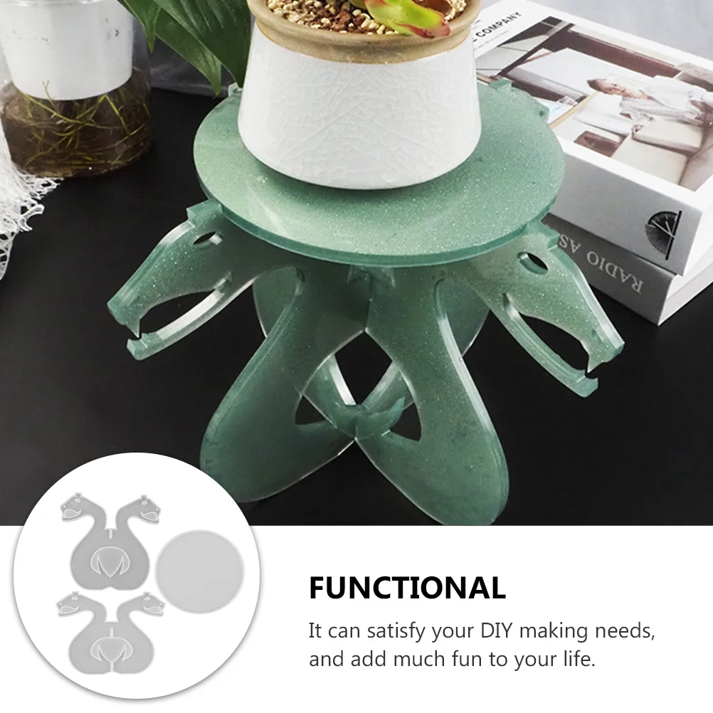 Snake-Shaped Flower Pot Rack Mold Silicone DIY Crystal Epoxy Casting Easy Demould Clean Add Pigments Glitter Powder Unique
