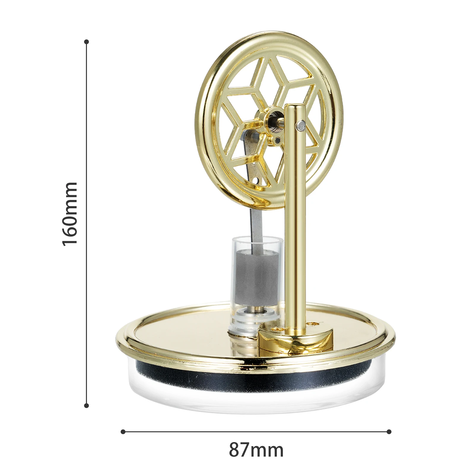 【New】Low Temperature Stirling Engine Assembled Educational Steam Heat Model for Classroom Teaching Experiment Alloy Parts Gift