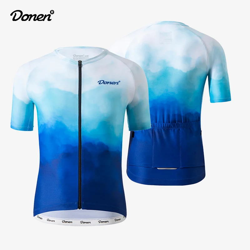 

DONEN Summer Men Stripe Cycling Jerseys Maillot Ciclismo Bike Clothes Clothing Sportwear Motorcycle Racing Downhill T shirt