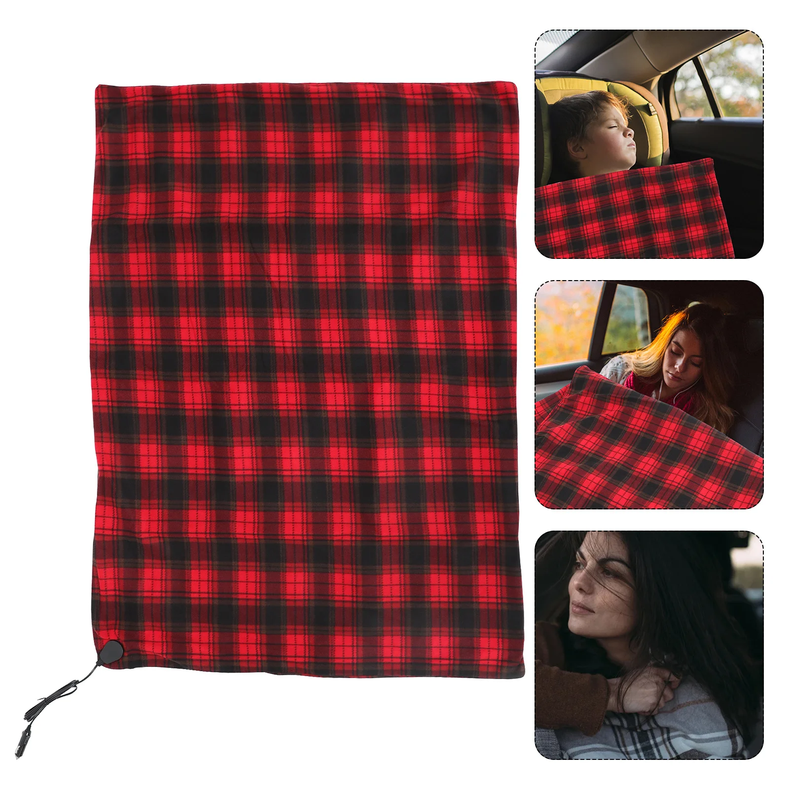 

Fast Heating Blanket 12V 45-65℃ Thermostatic Control -Off Travel Use Heated Throw Blanket For Auto Seat