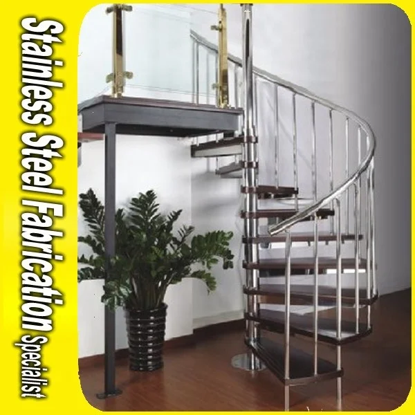 Personalizzazione Scale a spirale prefabbricate in acciaio inossidabile durevole ecologico di alta qualità Scala estensibile dal design moderno