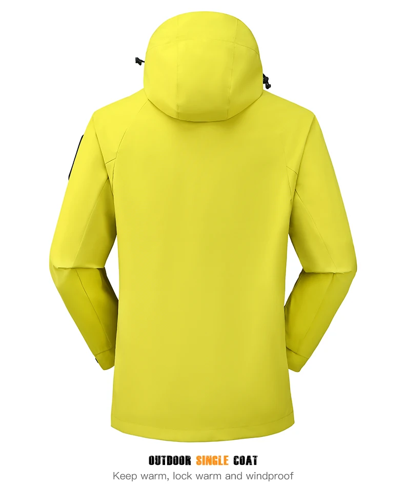LNGXO Unisex wasserdichte Outdoor-Jacke, Windjacke, Regenmantel zum Klettern, Wandern, Camping, Trekking, Herren und Damen, winddicht, atmungsaktiv – Detail 9