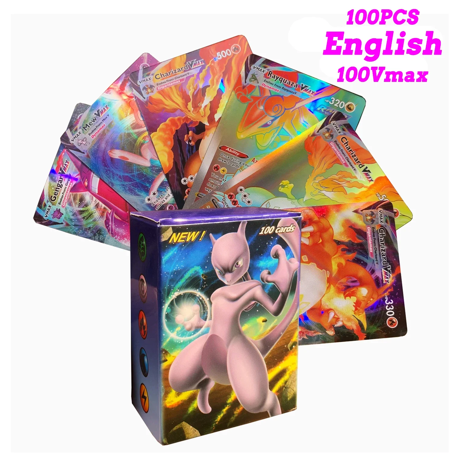 Pokemon Cards Vmax Vstar EX GX Energy Toys Card No Repetition