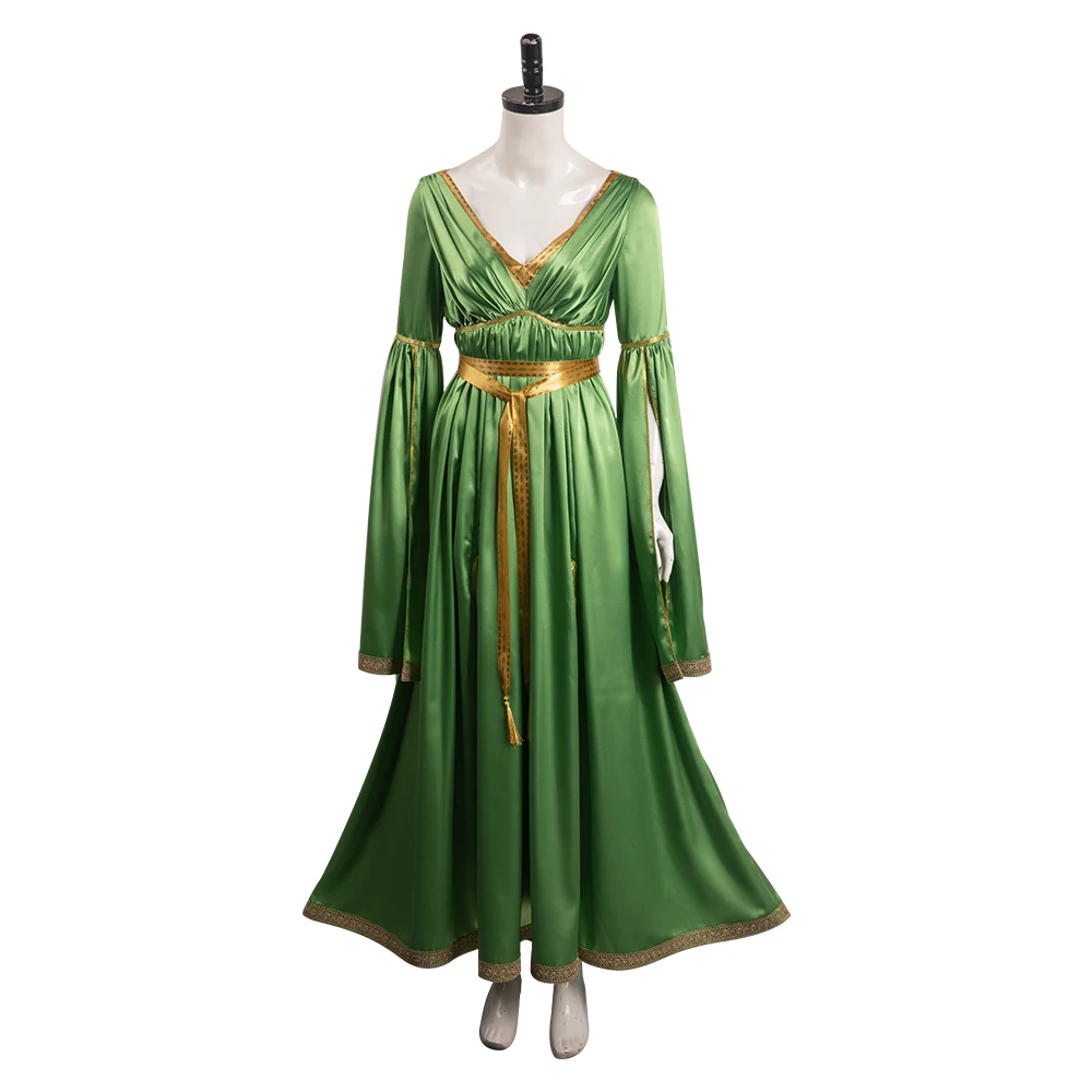 Princess Leia Cosplay Fantasy Slave Dress Wig Women Movie Space Battle Costume Disguise Adult Halloween Roleplay Party Outfits