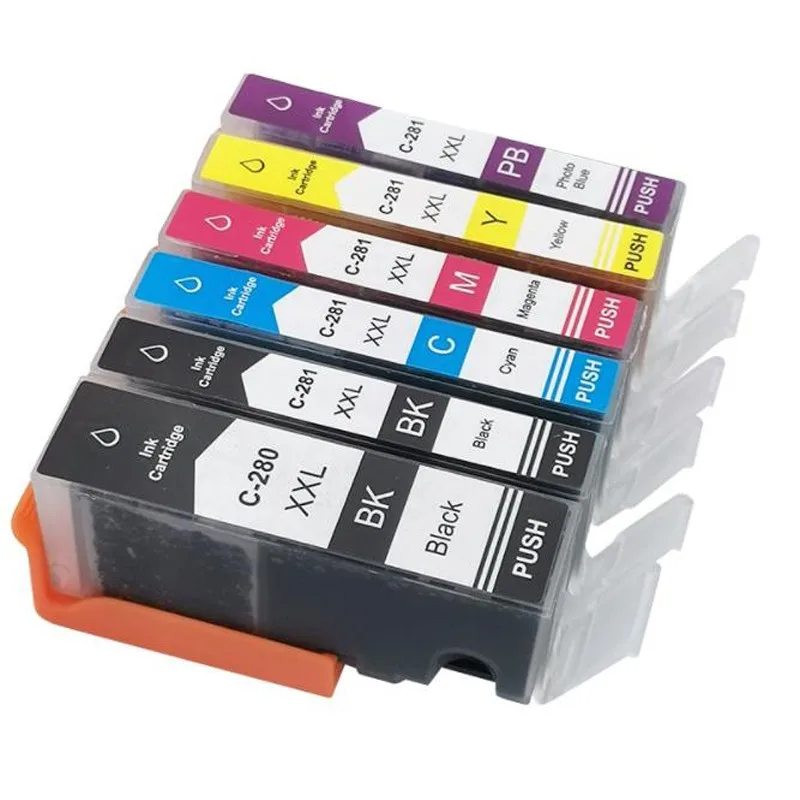 PGI-280 CLI-281 PGI280 Compatible Ink Cartridge for Canon 280 281 TS9520 TS9521C TS702a TR8622 TS8320 TS9500 Printer