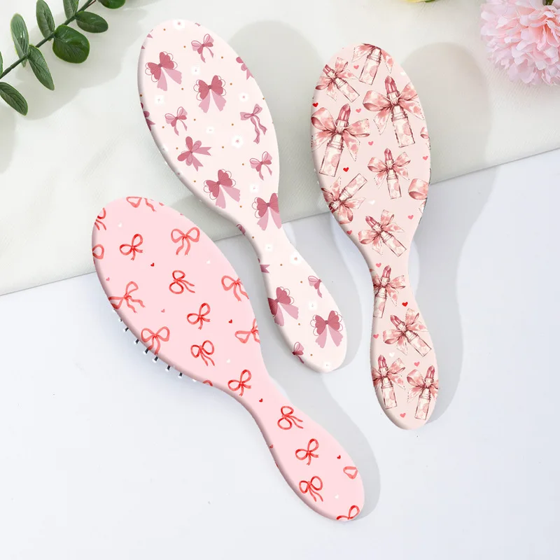 1pc butterfly knot pattern airbag massage comb-anti-static,with smooth styling,combing, and knotting,Special for real hair wigs