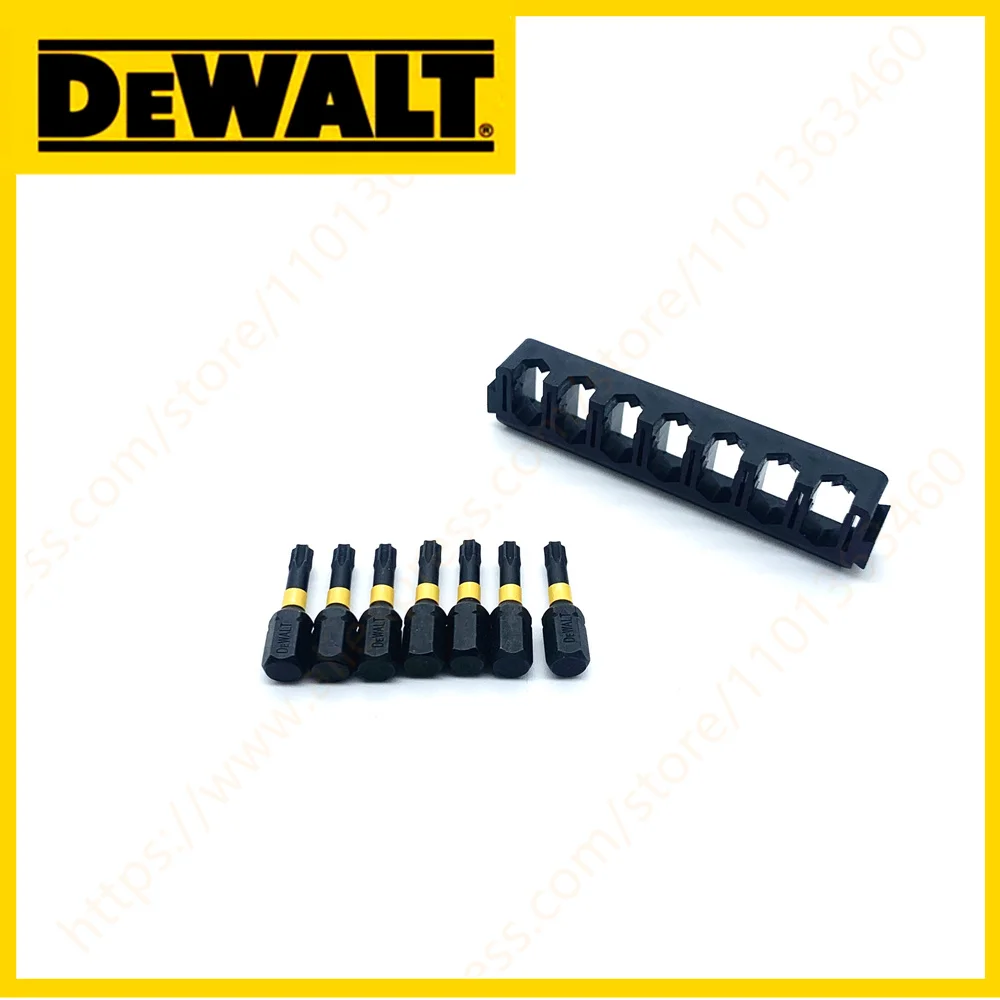 DEWALT 25MM T20 7PCS Impact Forets Haute Vitesse En Acier Dur Métal Tournevis Lot Tête Ensemble