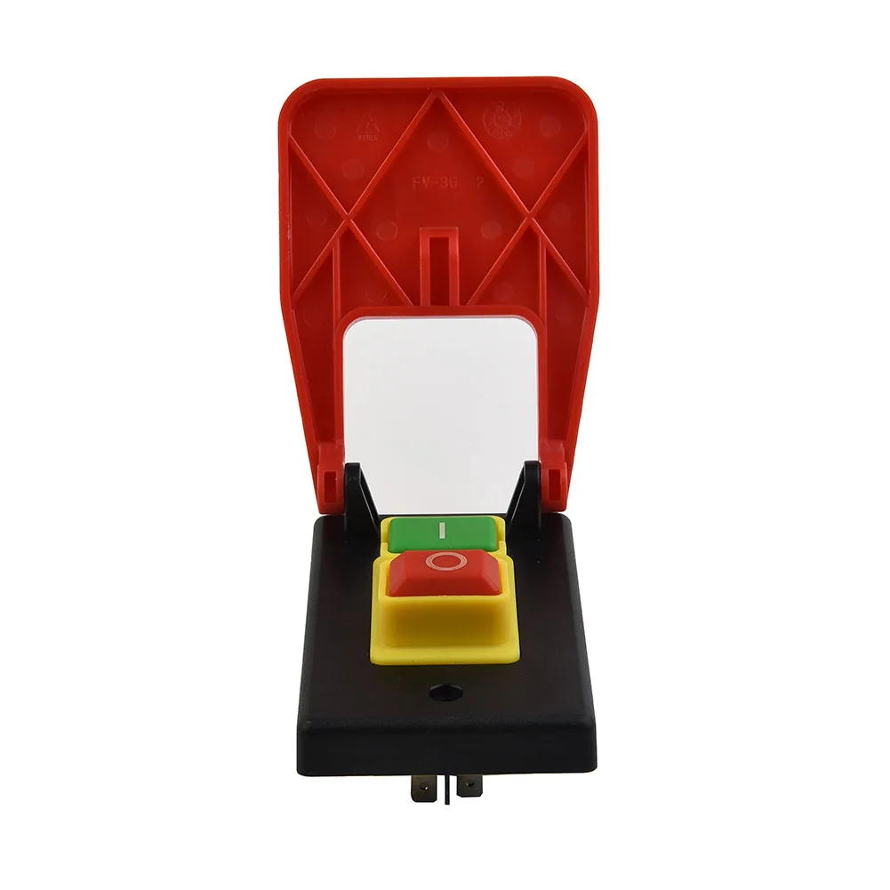 

Electromagnetic Switch Button Switch Factory Workshop 50 60Hz 1PC KJD17BD-16-3 On Off AC250V 4 Needles For Lathe Saw