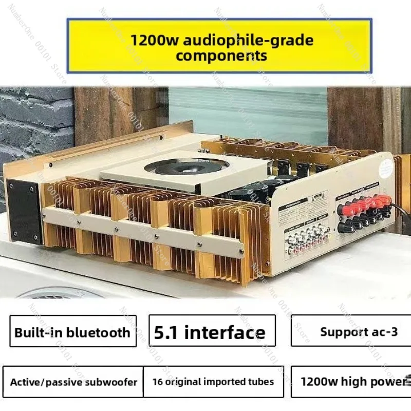 16 Channel Ultra High Power Bluetooth Amplifier for Home Theater AV System