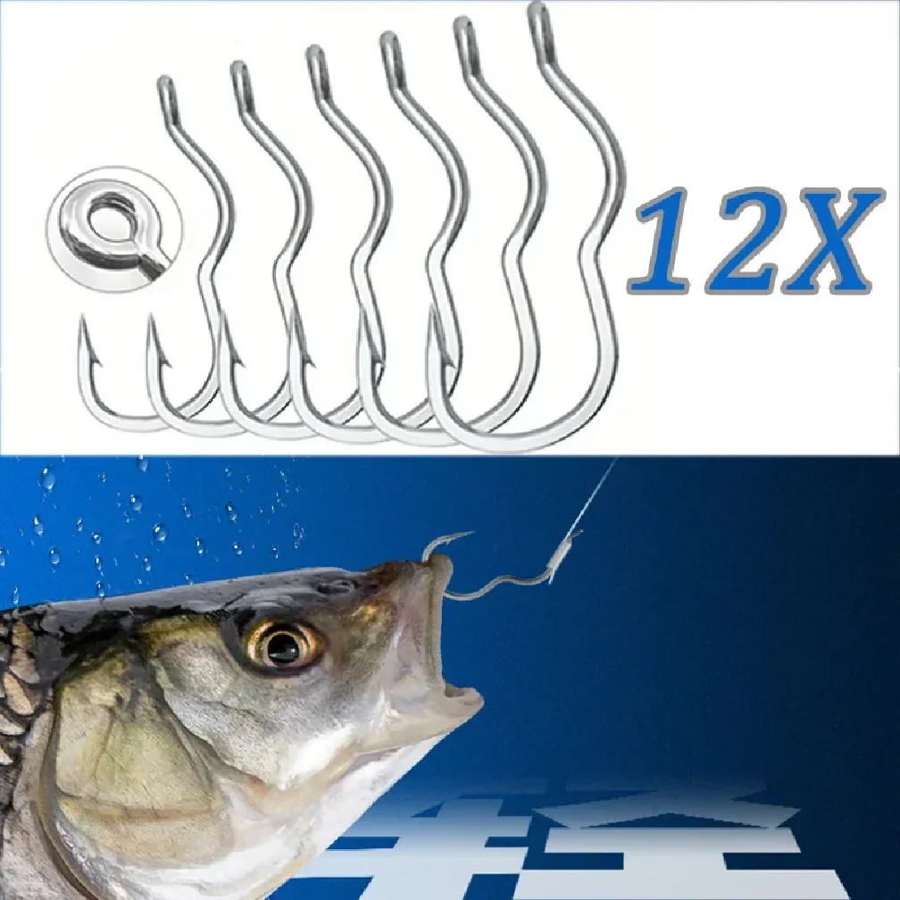 50 قطعة خطاف صيد السمك من الفولاذ الكربوني العالي المتين مع خطاف صيد السمك مضاد للانزلاق ملحقات أدوات صيد الأسماك الشائكة الحادة #1