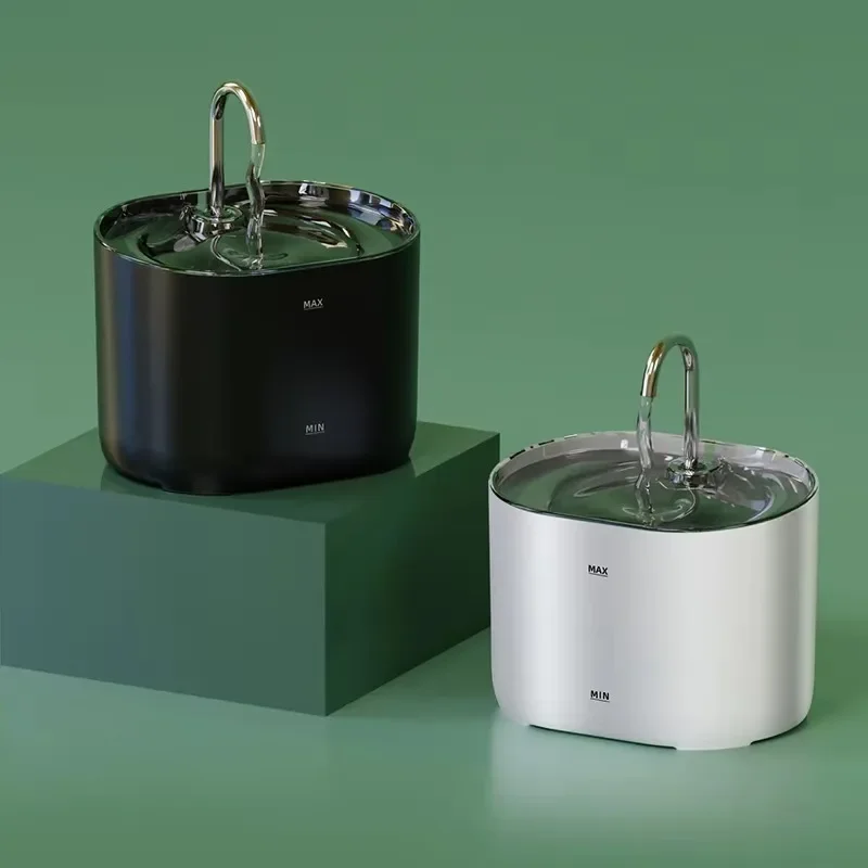 

CANBOUN Eco-Friendly Pet Smart Automatic Cat Water Feeder Dispenser Fountain Rounded Plastic Design