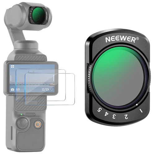 Imagen 1 del producto NEEWER-filtro Variable para DJI Osmo Pocket 3, magnético 1-5 con paradas limitadas, filtro ND ajustable con vidrio óptico multicapa HD