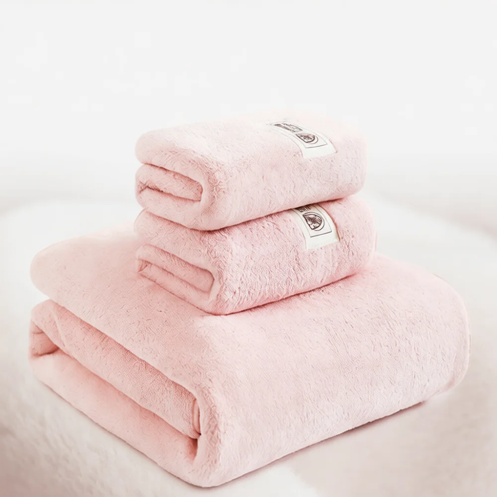 Antibacterial Bath Towel Coral Velvet Super Absorbent Quick Drying Large Shower Wrap Comfortable Adult Home Beach Towel