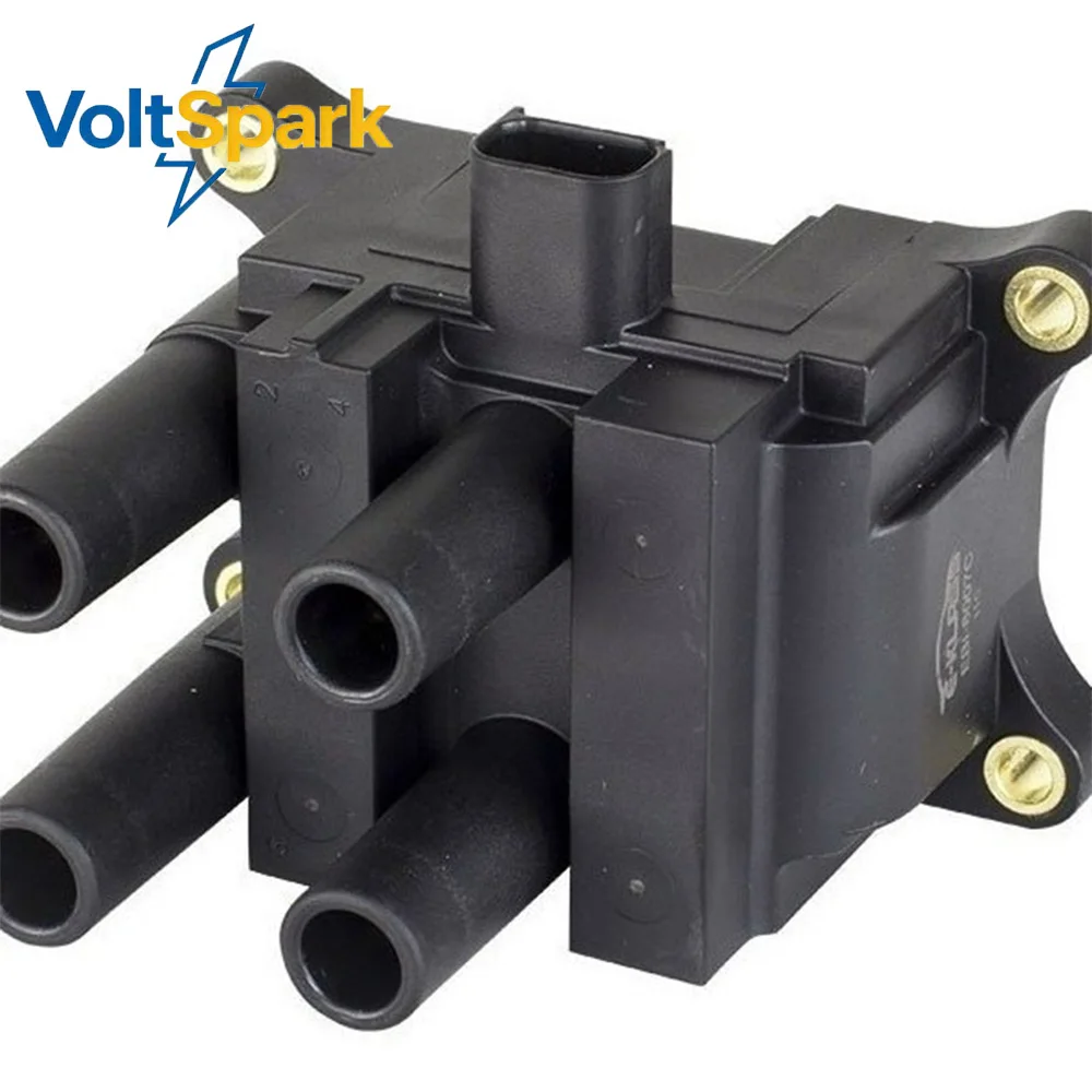 988F-12029-AB Ignition Coil for Ford Fiesta Focus Mondeo 1.3L 1.6L 2.0L - Direct Replacement, Block Coil, 3-Pin