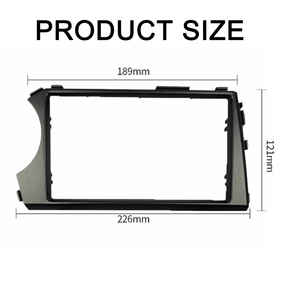 Fascia LHD 2 Din para SSANG YONG Actyon 2006-2009 Kyron Radio GPS DVD estéreo CD Panel montaje en tablero AudioInstallation Trim Kit marco