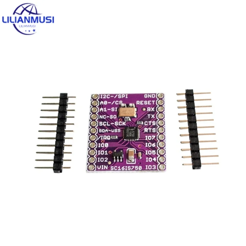 50PCS MCU-750 SC16IS750 Module Single UART With I2C-bus/SPI Interface For Arduino