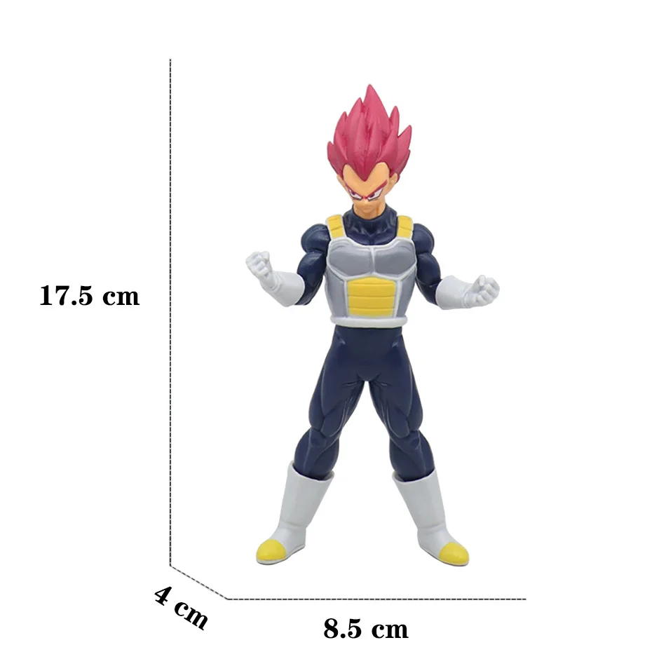 Figura de acción de Dragon Ball Z, modelo de Super Saiyan, GK Rose, Goku, DBZ, Gohan, estatua de Vegeta, juguete de colección, Figma