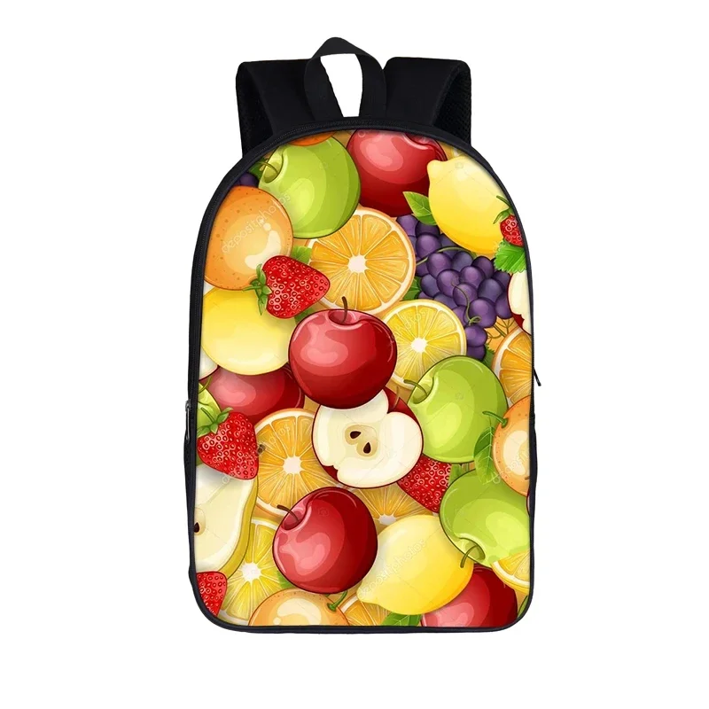 Vegetarianism Fruit Backpack Vegetable Vegan Women Men Travel Bag Children School Bags for Girls Boys School Backpack Bookbag