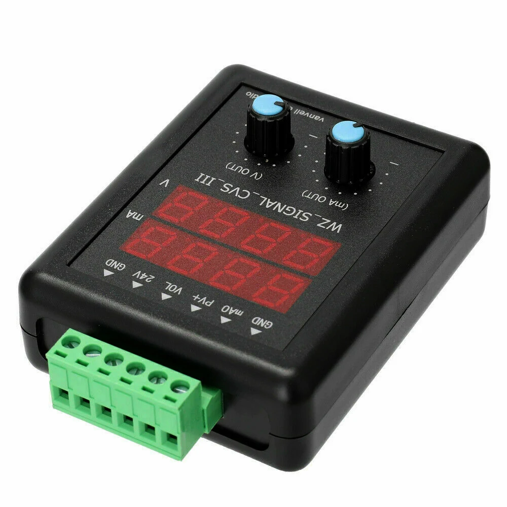 4-20mA Generator Adjustable Signal Generator DC0-10V Current Voltage Analog Simulator Value Adjusting Testing Oscilloscopes