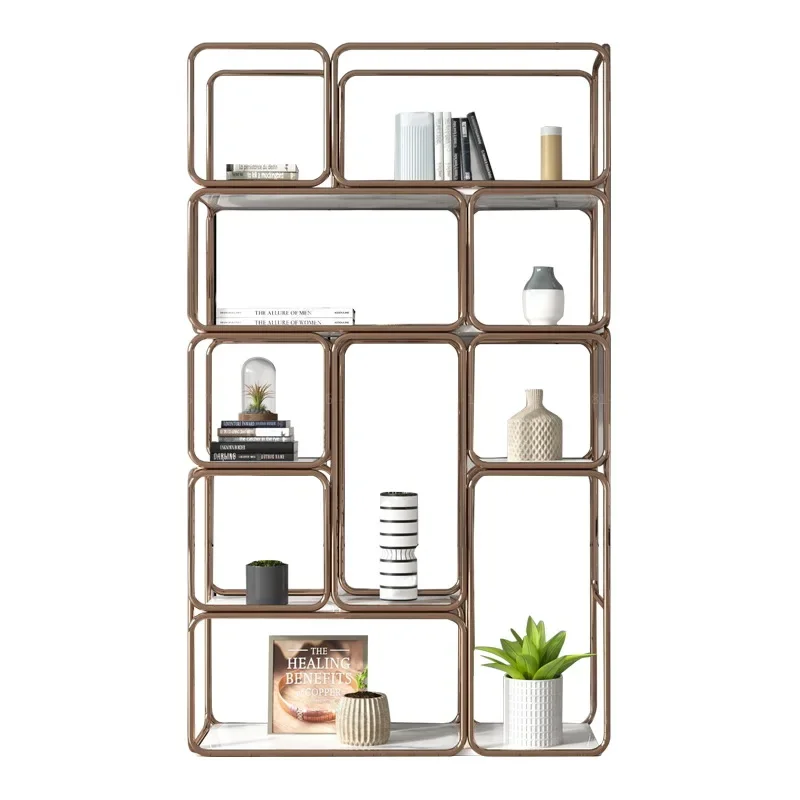 

Light Luxury New Chinese Style Bookshelf Bookcase Study Background Cabinet Curio Cabinet Black Walnut Wooden Furniture
