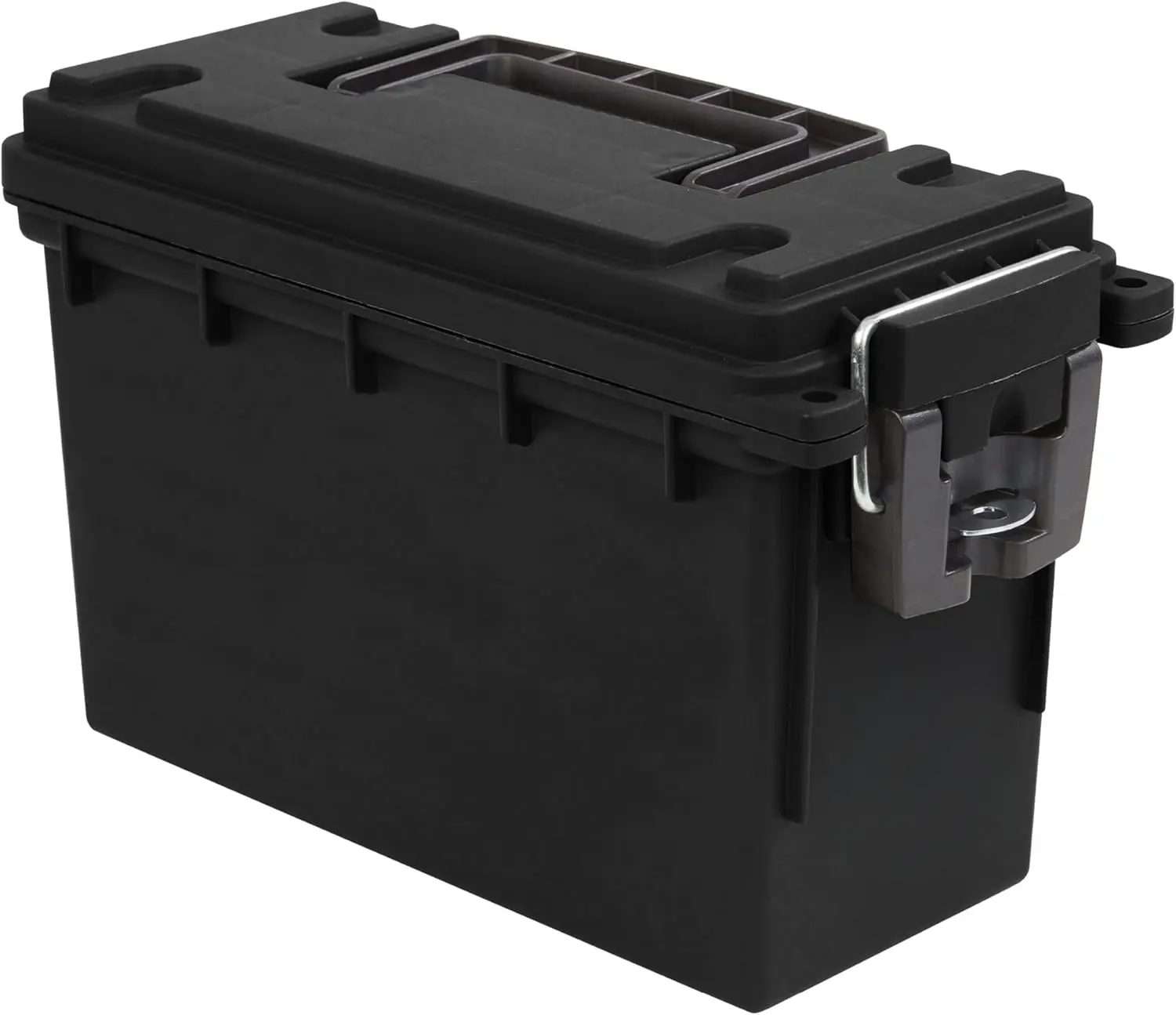 

Stackable Ammo Storage Box, Water & Dust Resistant, Lockable with Handle for Hunting Gear and Supplies