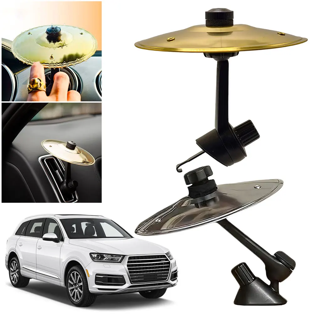 

1/2PC Car Cymbal Air Vent Mini Drum Easy Installation Car Drum Cymbal Air Vent Musical Instrument For Car Interior