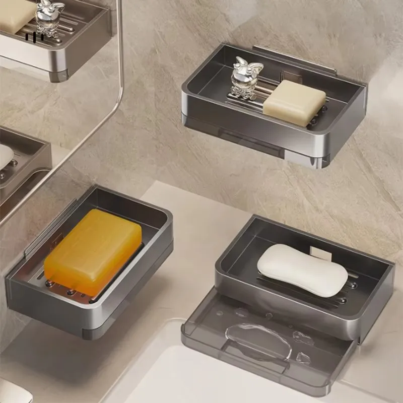 

Мыльница, настенная алюминиевая полка для хранения в ванной комнате, мыльница для ванной комнаты, сливная полка, органайзер для хранения умывальника