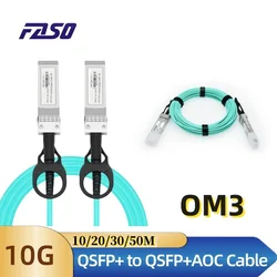 10G SFP+ AOC Cable - 10GBASE Active Optical SFP Cable , 1-100M, for Cisco,Huawei,MikroTik,HP,Intel,Dell...Etc Switch