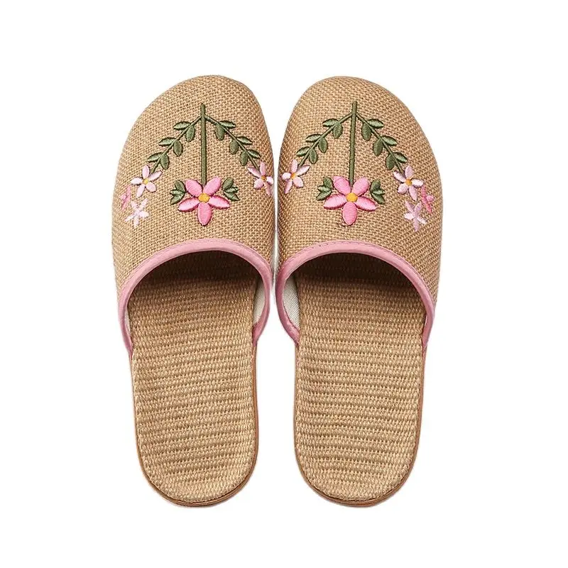 Keepsake Natura Man Straw Sandals Unisex Home Shoes Handmade Men\'s Slippers Ummer Handwoven Seagrass Slippers for Women