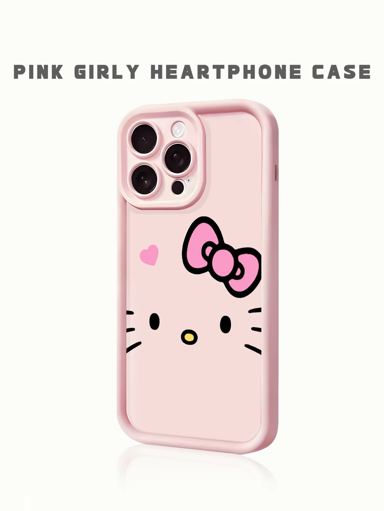 

Hello Kitty pink bow minimalist phone case: simple, sweet, and endlessly adorable..iPhone15/16/17/13/11/14promax/air/12