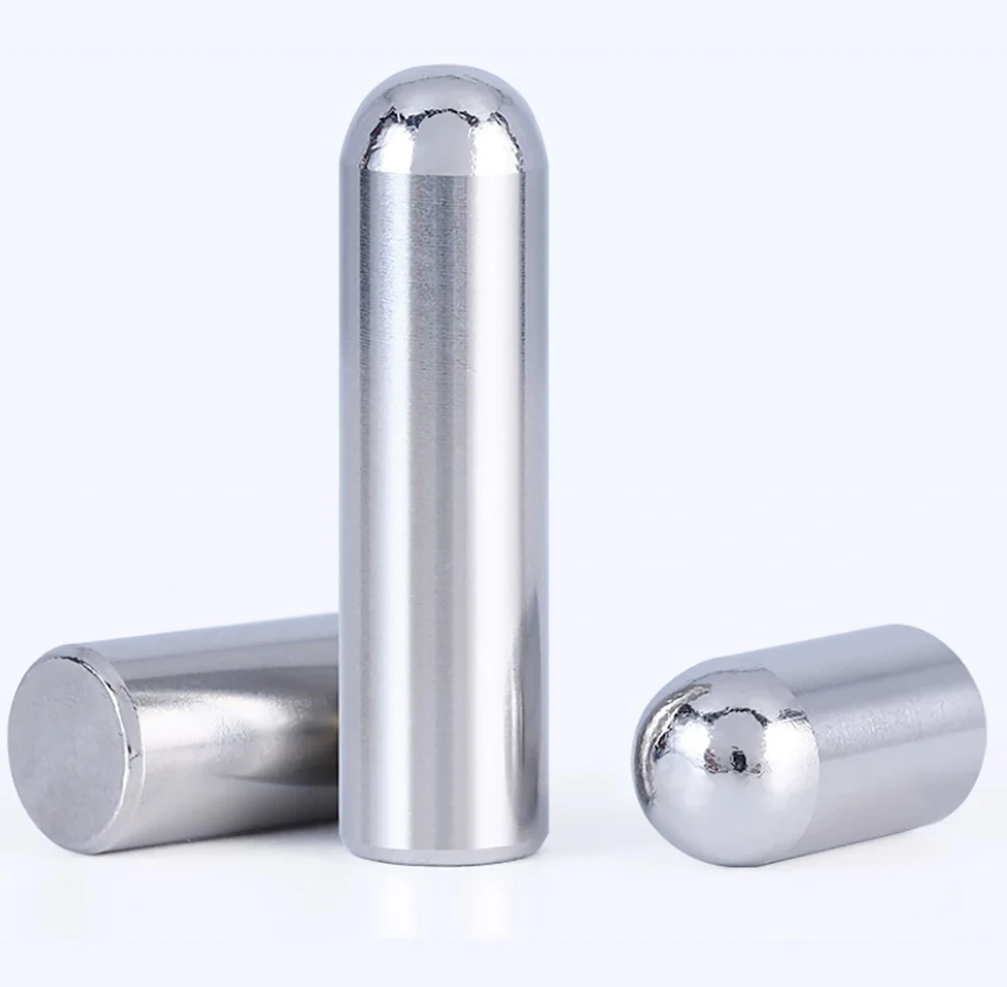 2-5Pcs Dia 8mm 10mm 12mm 304 Stainless Steel Solid Round Head Cylindrical Pin Locating Dowel Length 8-100mm