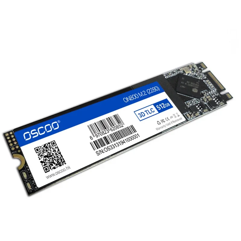 OSCOO SSD M2 512 GB SATA 2280 Interne harde schijf 128 GB 256 GB M.2 2280 NGFF harde schijf Interne Solid State Drive voor laptop