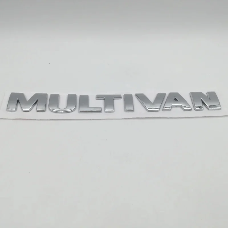 1pcs 3D ABS high quality for MULTIVAN car Emblem Fender side Rear tail trunk badge sticker Decal styling auto Accessories