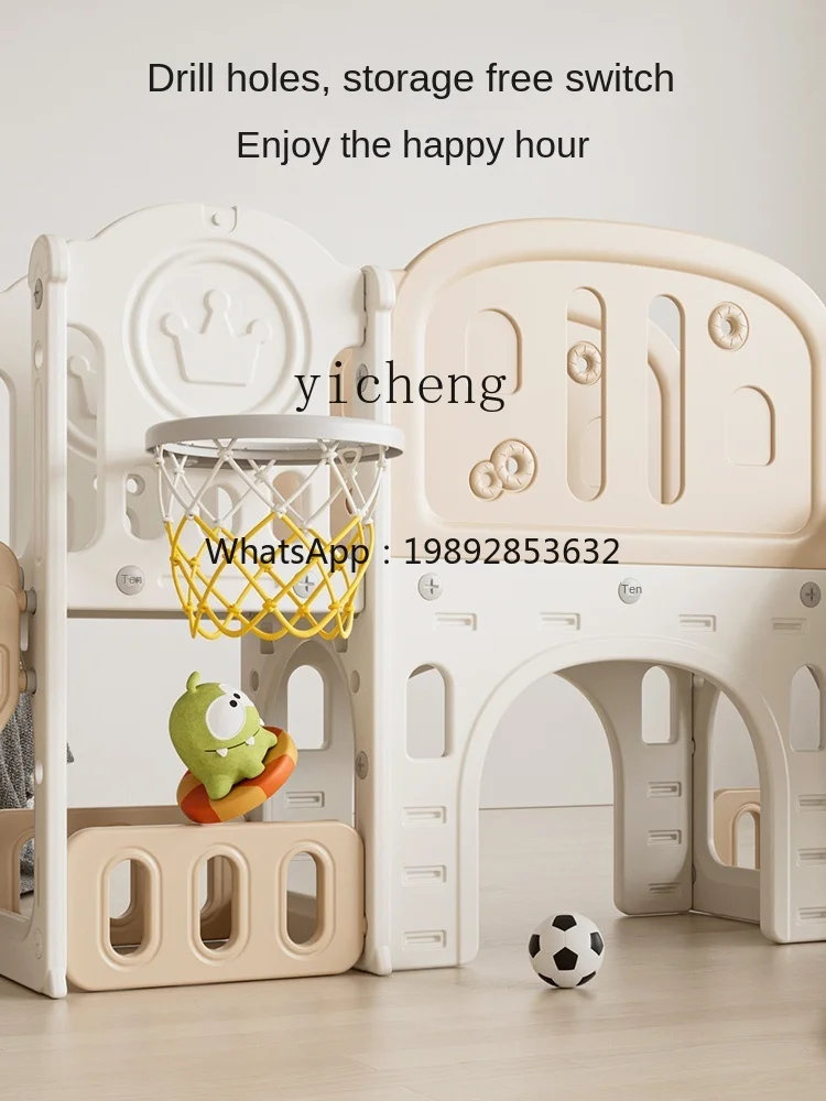 ชุดสไลเดอร์และชิงช้าสำหรับเด็ก ZZ ของเล่นเด็กอเนกประสงค์ โครงปีนป่ายพร้อมสไลเดอร์