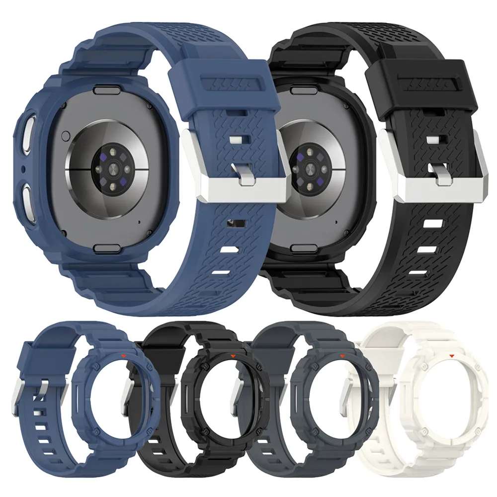 TPU Strap Case For Samsung Galaxy Watch 8 40mm 44mm One piece watch Band Protect Cover Bracelet Wristband
