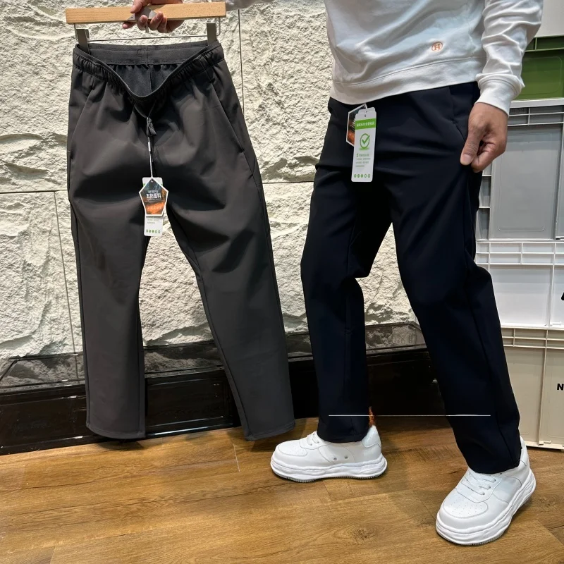 

Men's Commuter Casual Pants Windproof Fce Lined Outdoor Soft ell Trousers Tee Dimensional Drape Lightweight Polyester ...